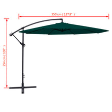 Load image into Gallery viewer, vidaXL Cantilever Umbrella 3.5 m Green - MiniDM Store
