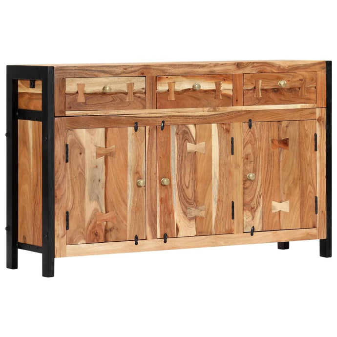 vidaXL Sideboard 120x35x75 cm Solid Acacia Wood - MiniDM Store