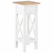 Load image into Gallery viewer, vidaXL Side Table White 27x27x65.5 cm Wood - MiniDM Store
