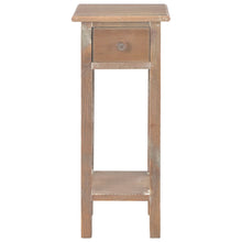 Load image into Gallery viewer, vidaXL Side Table Brown 27x27x65.5 cm Wood - MiniDM Store
