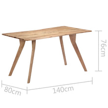 Load image into Gallery viewer, vidaXL Dining Table 140x80x76 cm Solid Acacia Wood - MiniDM Store
