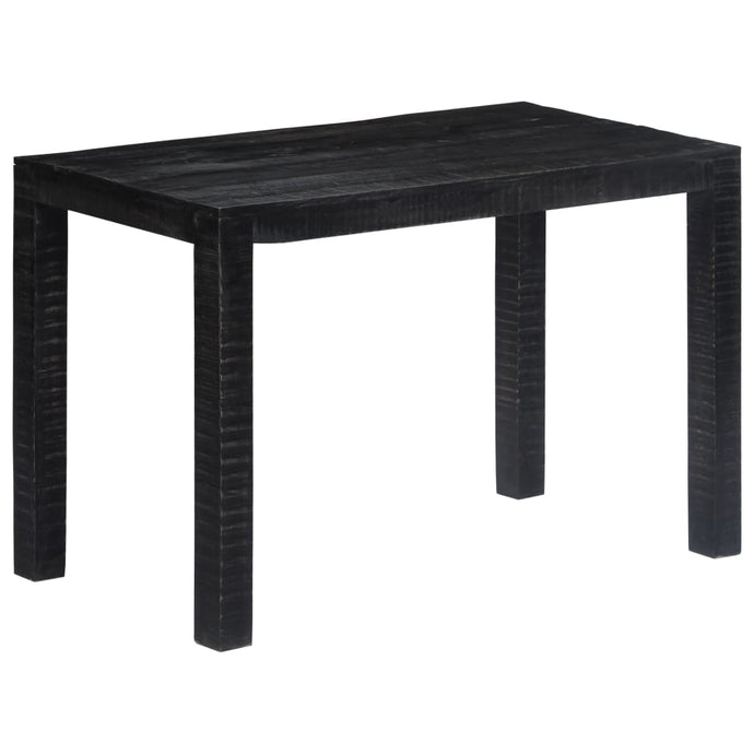 vidaXL Dining Table Black 118x60x76 cm Solid Mango Wood - MiniDM Store