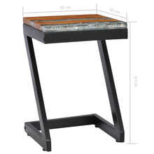 Load image into Gallery viewer, vidaXL Coffee Table 30x30x50 cm Solid Teak Wood and Polyresin - MiniDM Store

