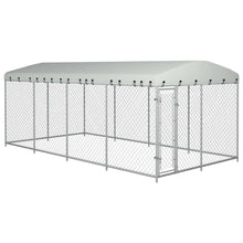Load image into Gallery viewer, vidaXL Outdoor Dog Kennel with Roof 8x4x2 m - MiniDM Store
