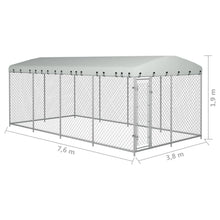 Load image into Gallery viewer, vidaXL Outdoor Dog Kennel with Roof 8x4x2 m - MiniDM Store
