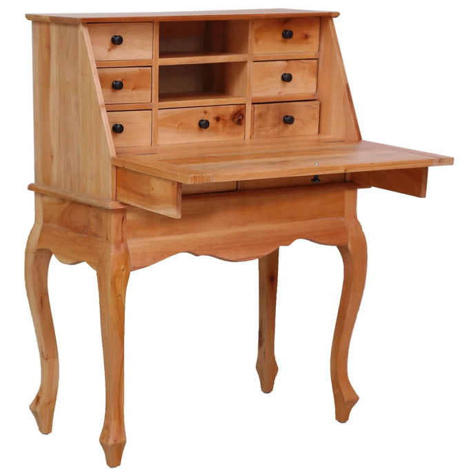 vidaXL Secretary Desk 78x42x103 cm Solid Mahogany Wood - MiniDM Store