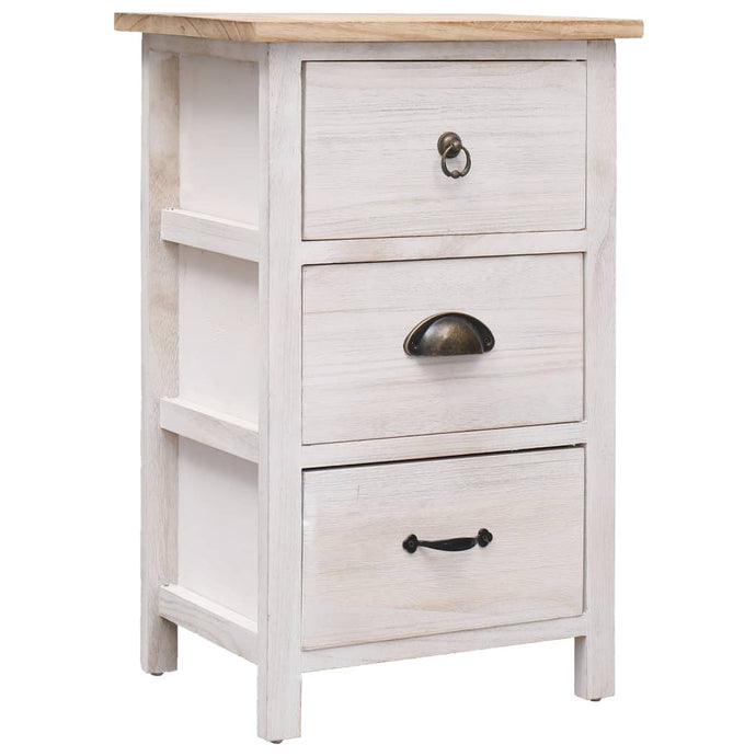 vidaXL Side Cabinet 35x25x57 cm Paulownia Wood - MiniDM Store