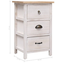 Load image into Gallery viewer, vidaXL Side Cabinet 35x25x57 cm Paulownia Wood - MiniDM Store
