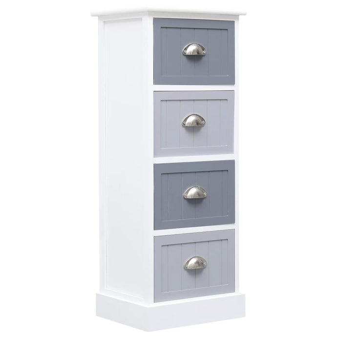 vidaXL Side Cabinet 35x30x90 cm Paulownia Wood - MiniDM Store