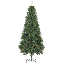 Load image into Gallery viewer, vidaXL Artificial Christmas Tree with Pine Cones Green 210 cm - MiniDM Store

