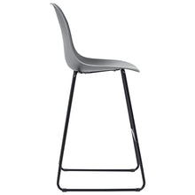 Load image into Gallery viewer, Bar Chairs 4 pcs Grey Plastic

