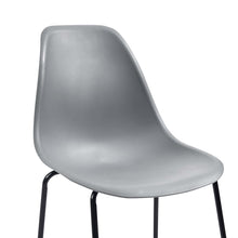 Load image into Gallery viewer, Bar Chairs 4 pcs Grey Plastic
