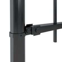 Load image into Gallery viewer, vidaXL Garden Fence with Spear Top Steel 5.1x0.6 m Black - MiniDM Store
