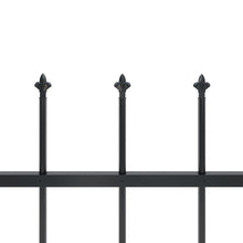 Load image into Gallery viewer, vidaXL Garden Fence with Spear Top Steel 8.5x1.2 m Black - MiniDM Store
