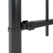 Load image into Gallery viewer, vidaXL Garden Fence with Hoop Top Steel 6.8x0.8 m Black - MiniDM Store
