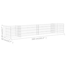 Load image into Gallery viewer, vidaXL H-Shaped Gabion Planter Steel Wire 260x40x40 cm - MiniDM Store

