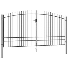 Load image into Gallery viewer, vidaXL Double Door Fence Gate with Spear Top 400x248 cm - MiniDM Store
