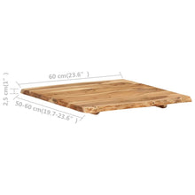 Load image into Gallery viewer, vidaXL Table Top Solid Acacia Wood 60x(50-60)x2.5 cm - MiniDM Store
