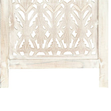 Load image into Gallery viewer, vidaXL Hand carved 5-Panel Room Divider White 200x165 cm Solid Mango Wood - MiniDM Store
