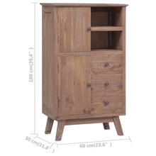 Load image into Gallery viewer, vidaXL Highboard 60x30x100 cm Solid Teak Wood - MiniDM Store
