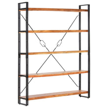 Load image into Gallery viewer, vidaXL 5-Tier Bookcase 140x30x180 cm Solid Acacia Wood - MiniDM Store
