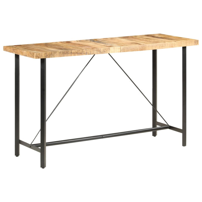 vidaXL Bar Table 180x70x107 cm Rough Mango Wood - MiniDM Store