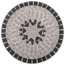 Load image into Gallery viewer, vidaXL 3 Piece Mosaic Bistro Set Ceramic Tile Grey - MiniDM Store
