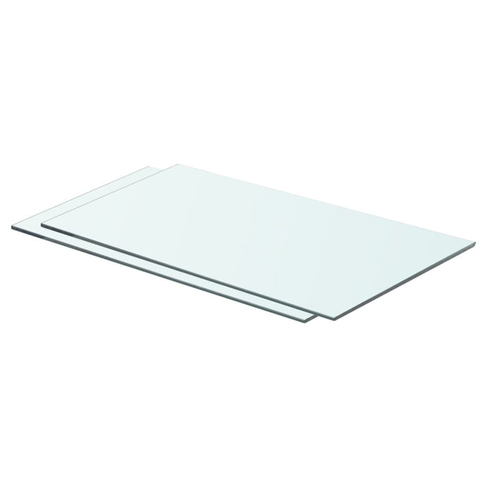 vidaXL Shelves 2 pcs Panel Glass Clear 60x30 cm - MiniDM Store