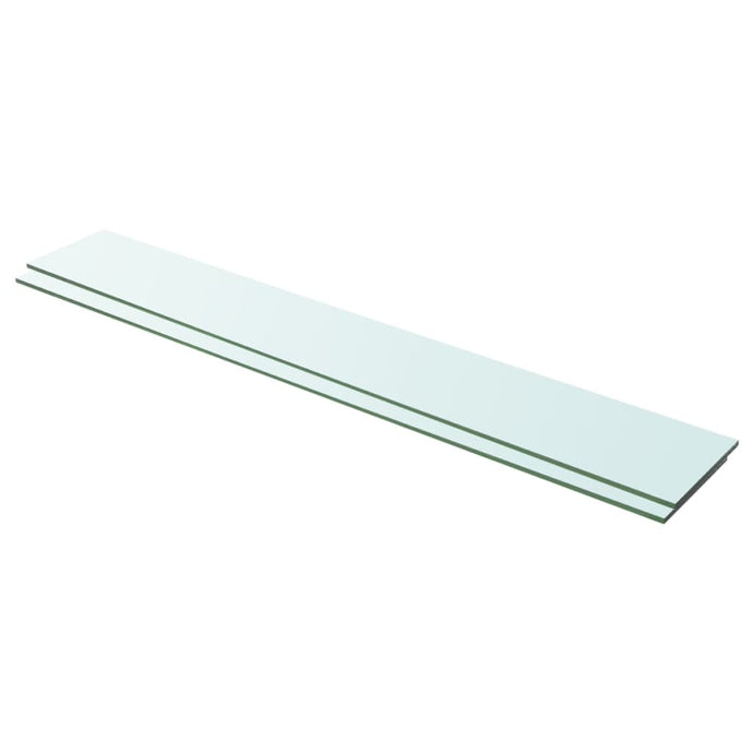 vidaXL Shelves 2 pcs Panel Glass Clear 100x15 cm - MiniDM Store
