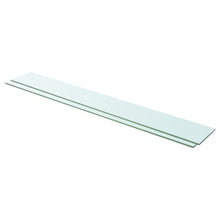 Load image into Gallery viewer, vidaXL Shelves 2 pcs Panel Glass Clear 110x15 cm - MiniDM Store
