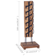 Load image into Gallery viewer, vidaXL Wine Rack for 6 Bottles 35x35x100 cm Solid Teak Wood - MiniDM Store
