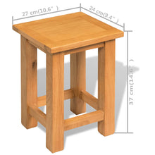 Load image into Gallery viewer, vidaXL End Tables 2 pcs 27x24x37 cm Solid Oak Wood - MiniDM Store

