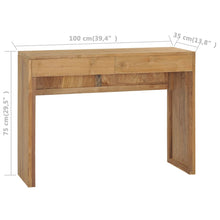 Load image into Gallery viewer, vidaXL Console Table 100x35x75 cm Solid Teak Wood - MiniDM Store
