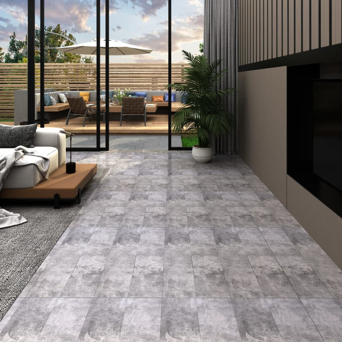 PVC Flooring Planks 4.46 m² 3 mm Cement Brown - MiniDM Store