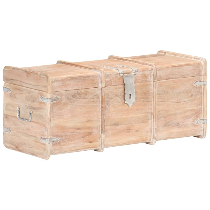 vidaXL Storage Chest 90x40x40 cm Solid Acacia Wood - MiniDM Store