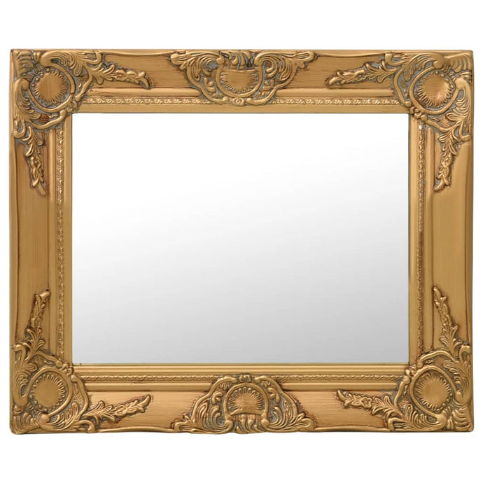 vidaXL Wall Mirror Baroque Style 50x40 cm Gold - MiniDM Store