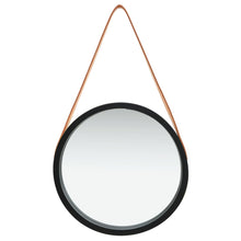 Load image into Gallery viewer, vidaXL Wall Mirror with Strap 40 cm Black - MiniDM Store
