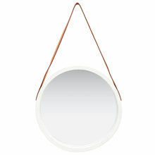 Load image into Gallery viewer, vidaXL Wall Mirror with Strap 50 cm White - MiniDM Store
