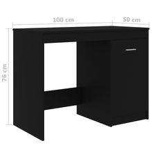 Load image into Gallery viewer, vidaXL Desk Black 140x50x76 cm Chipboard - MiniDM Store
