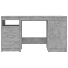 Load image into Gallery viewer, vidaXL Desk Concrete Grey 140x50x76 cm Chipboard - MiniDM Store
