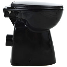 Load image into Gallery viewer, High Rimless Toilet Soft Close 7 cm Higher Ceramic Black - MiniDM Store
