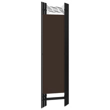 Load image into Gallery viewer, vidaXL 5-Panel Room Divider Brown 200x180 cm - MiniDM Store
