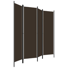 Load image into Gallery viewer, vidaXL 4-Panel Room Divider Brown 200x180 cm - MiniDM Store
