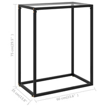 Load image into Gallery viewer, vidaXL Console Table Transparent 60x35x75 cm Tempered Glass - MiniDM Store
