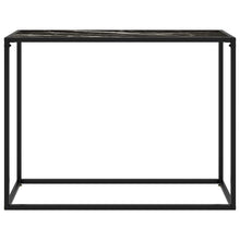 Load image into Gallery viewer, vidaXL Console Table Black 100x35x75 cm Tempered Glass - MiniDM Store

