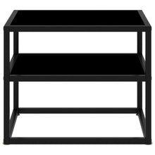 Load image into Gallery viewer, vidaXL Console Table Black 50x40x40 cm Tempered Glass - MiniDM Store
