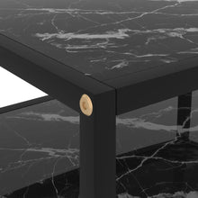 Load image into Gallery viewer, vidaXL Console Table Black 50x40x40 cm Tempered Glass - MiniDM Store

