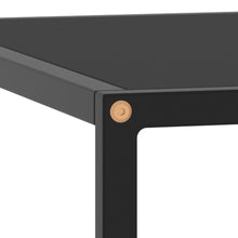 Load image into Gallery viewer, 322876 vidaXL Coffee Table Black with Black Glass 80x80x35 cm - MiniDM Store
