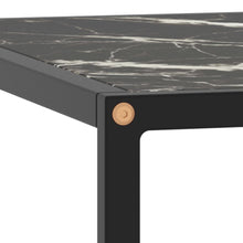 Load image into Gallery viewer, 322878 vidaXL Coffee Table Black with Black Marble Glass 80x80x35 cm - MiniDM Store
