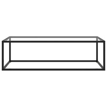 Load image into Gallery viewer, 322883 vidaXL Coffee Table Black with Tempered Glass 120x50x35 cm - MiniDM Store
